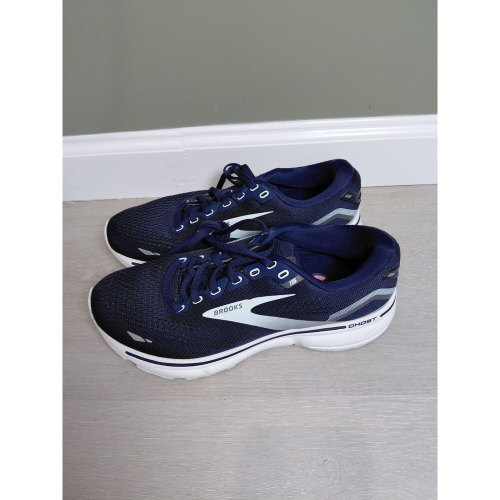 Size 7.5 D- Brooks Ghost 15 Blue Women’s Sneakers